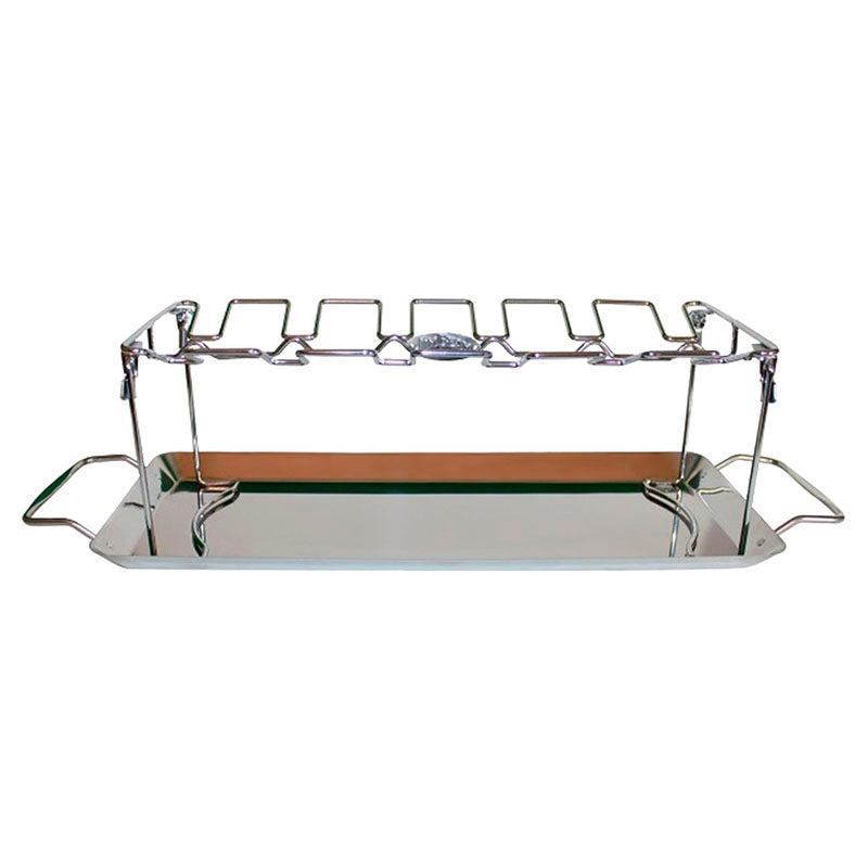 Jim Beam stainless steel wing rack