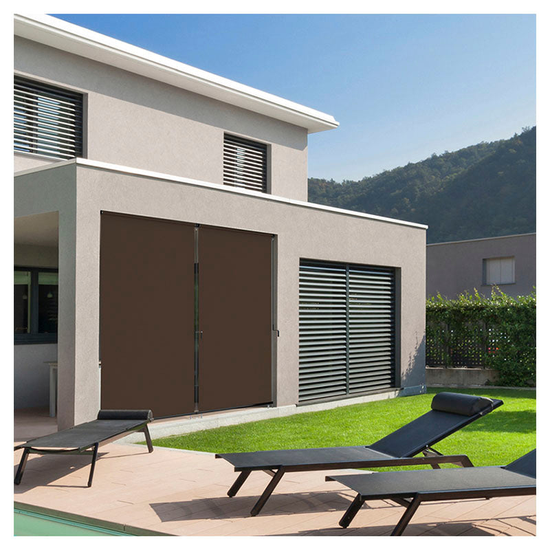 Rectangular vertical awning 2 x 3 m brown waterproof