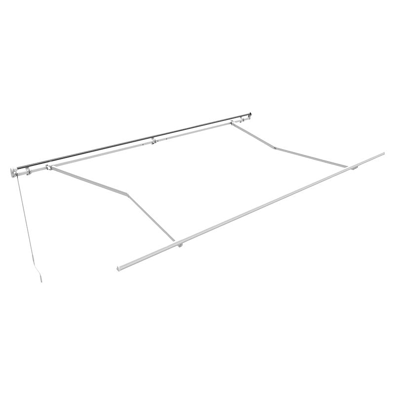 Estructura para toldo con control remoto 3,95 x 2,50 m blanco