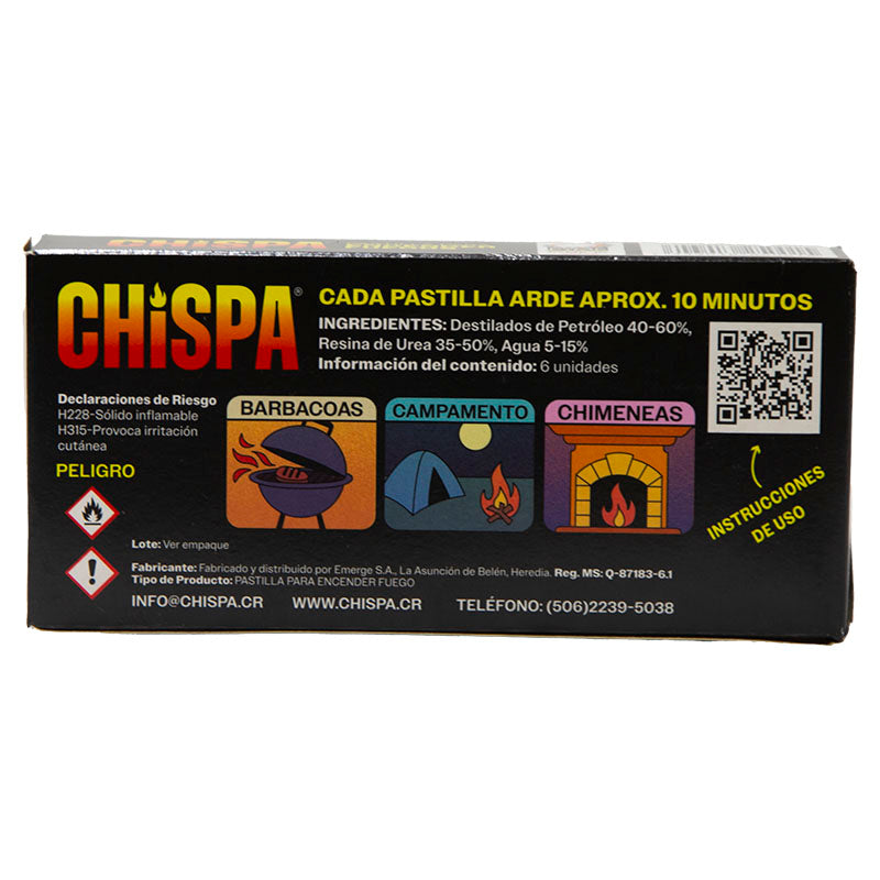 Chispa enciende fuego 6 uds
