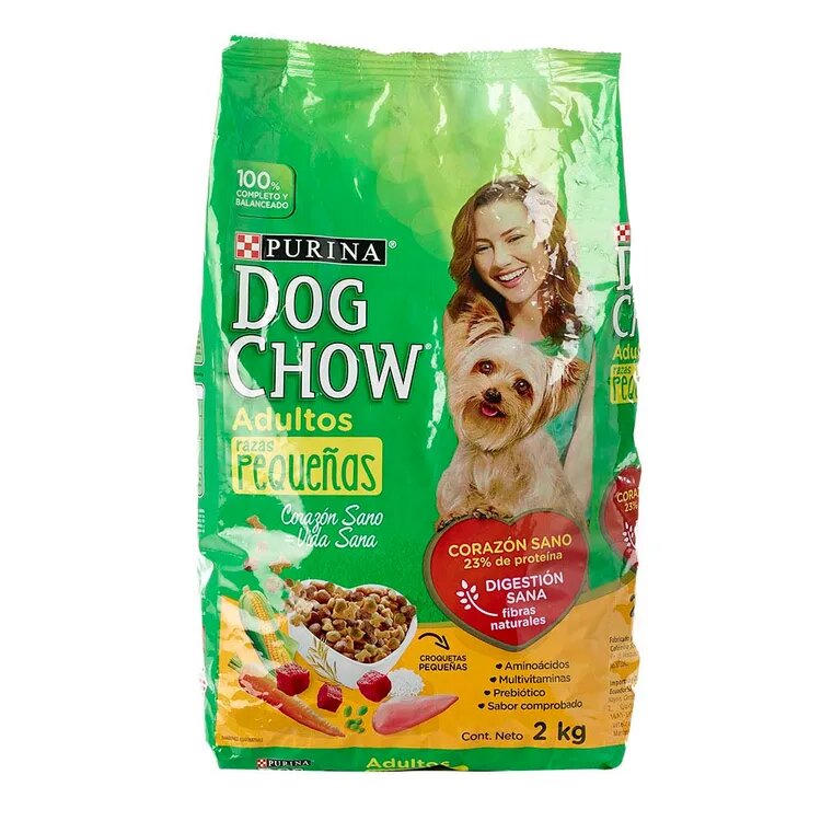 Alimento para perros adultos raza pequeña Dog Chow 2 kg
