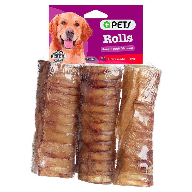 Rollo 3 unidades 100% natural MasQPets