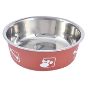 Taza para alimento mascotas acero inoxidable 20 cm antideslizante