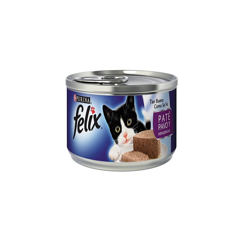 Alimento húmedo de pavo para gato lata 156 g