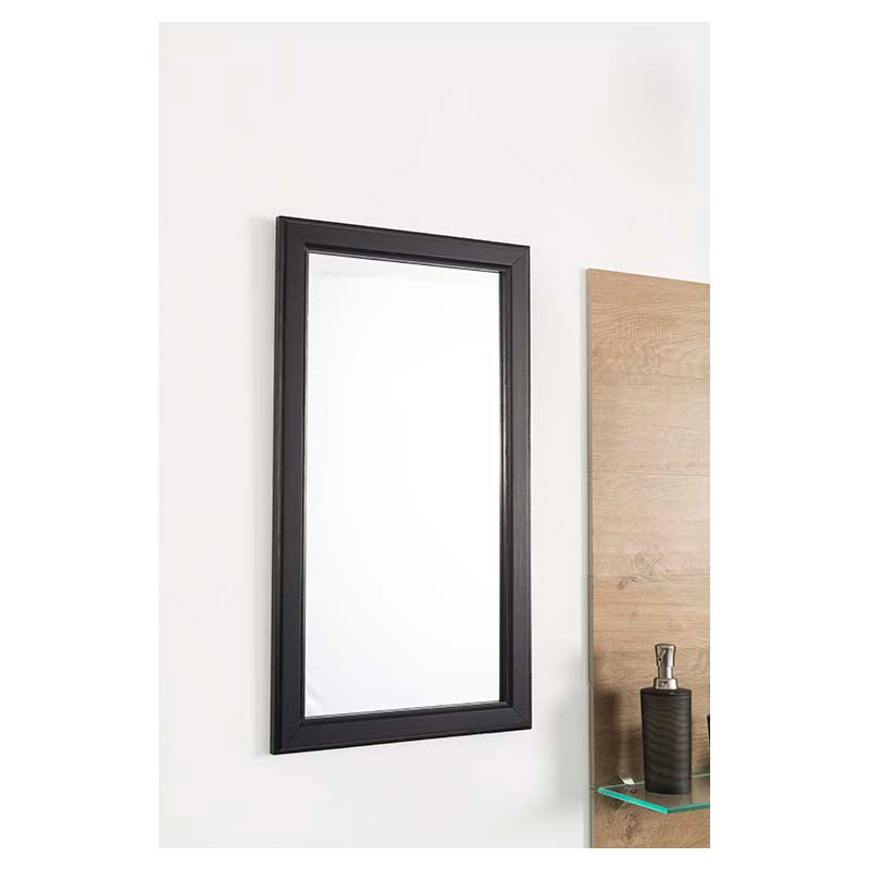Espejo rectangular marco de madera 37 x 47 cm