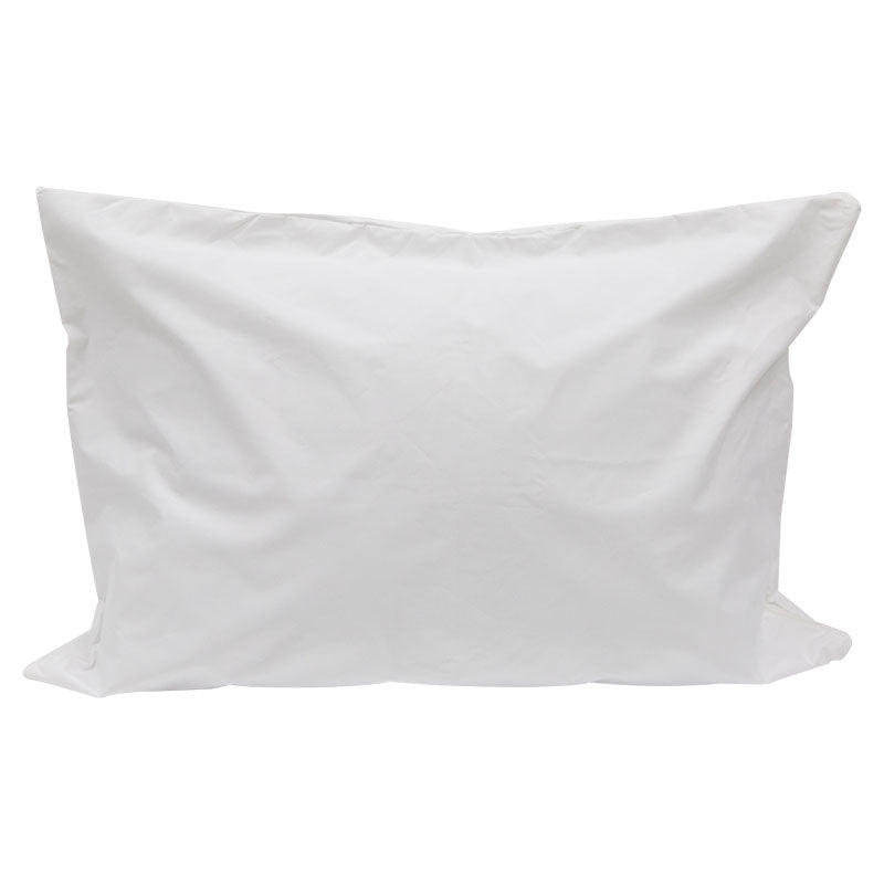 Funda de almohada king poliéster 2 uds blanca lisa