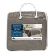 Relaxtech queen cotton 3-piece two-tone bedspread Zeus