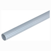 Slotted silver curtain rod 3/4" x 1.5 m