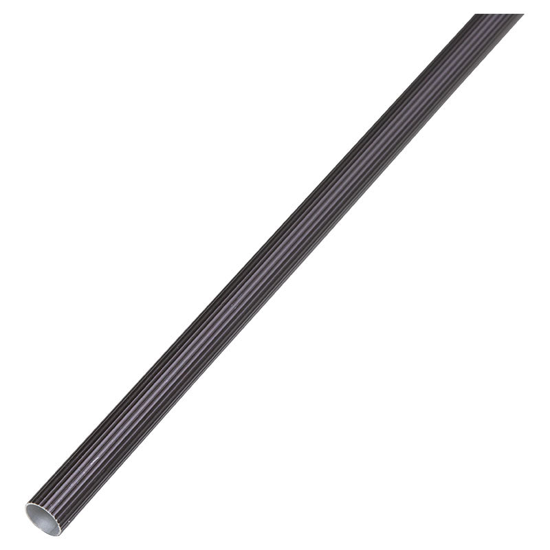 Brown grooved curtain rod 1" x 1.5 m