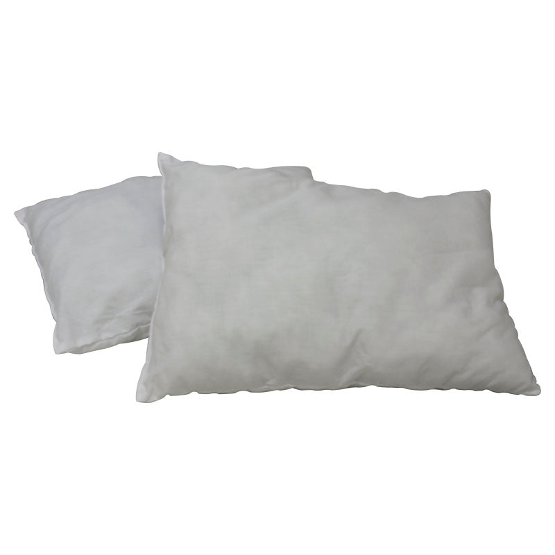 Set of 2 deluxe queen microfiber stripe pillows, siliconized fiber fill
