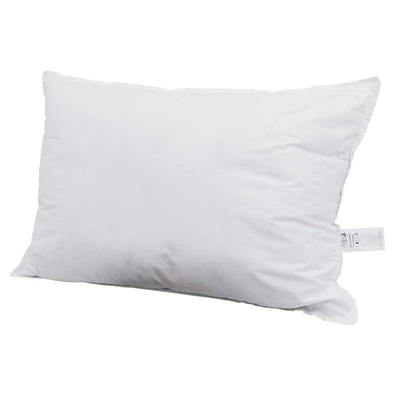 Set 2 almohadas queen algodón relleno pluma de ganso sintética