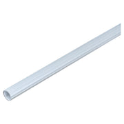 Tubo cortinero ranurado plata 1/2" x 1,5 m