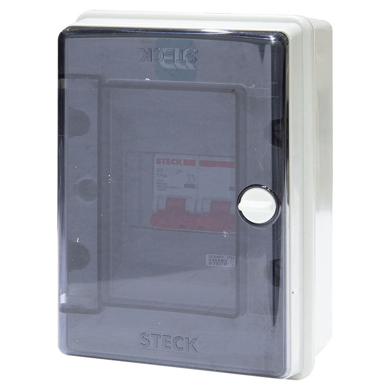 Interruptor 2 x 125 A con caja acometida principal Steck