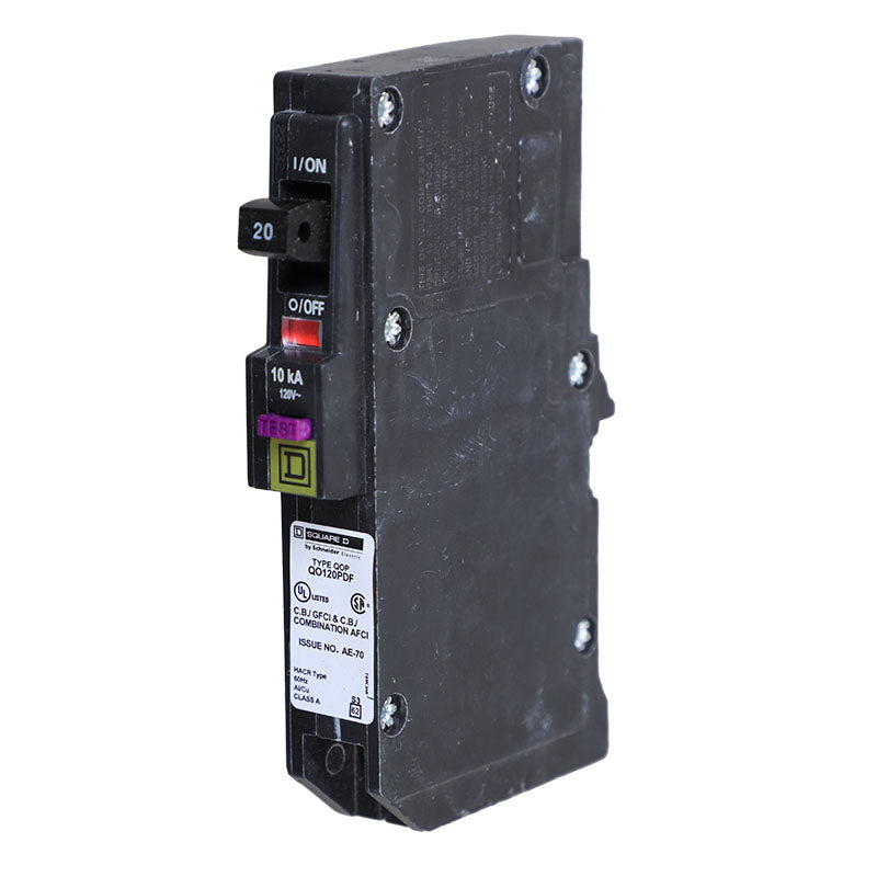 Breaker dual falla tierra /arco 1 x 20 A QO (DF) Square D