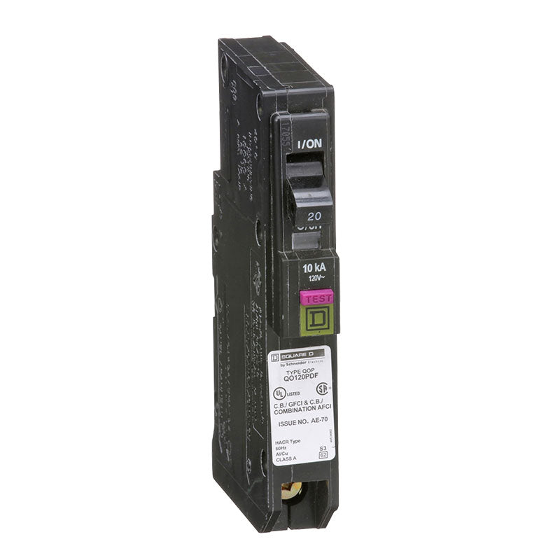 Breaker dual falla tierra /arco 1 x 20 A QO (DF) Square D