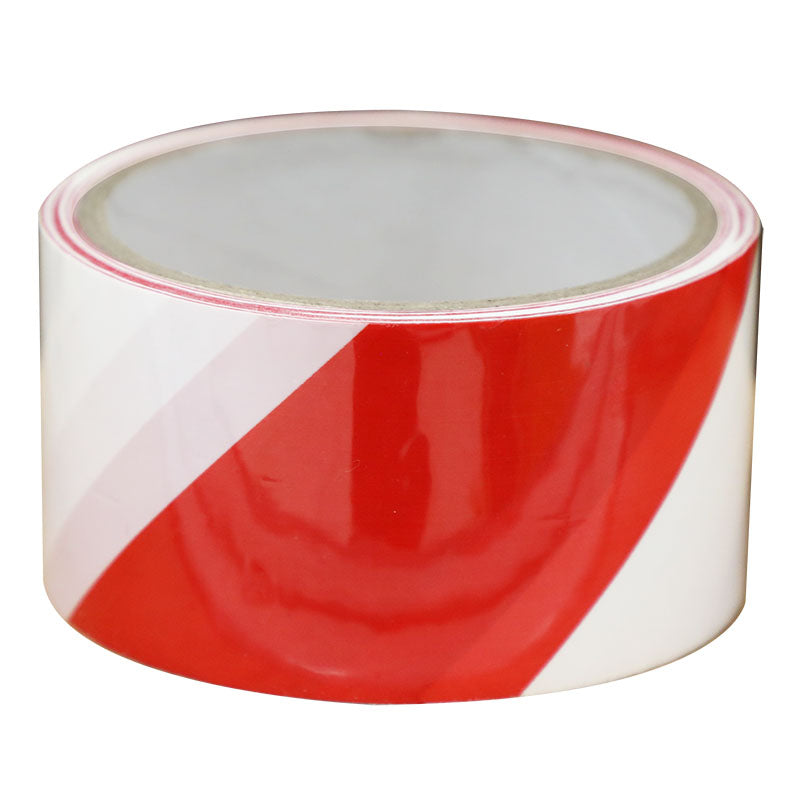 Cinta adhesiva de seguridad blanco y rojo 2" x 20 m