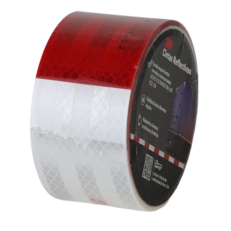 Cinta reflectiva 3M bicolor rollo 5 m x 5 cm