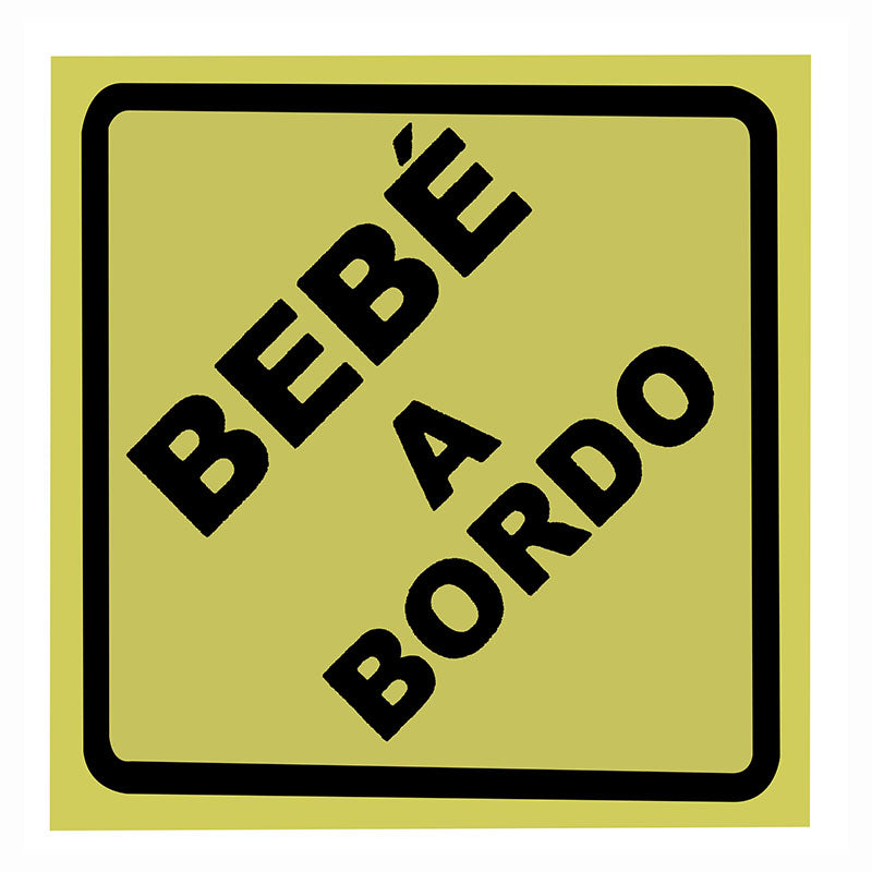 Rótulo adhesivo "Bebé a bordo"