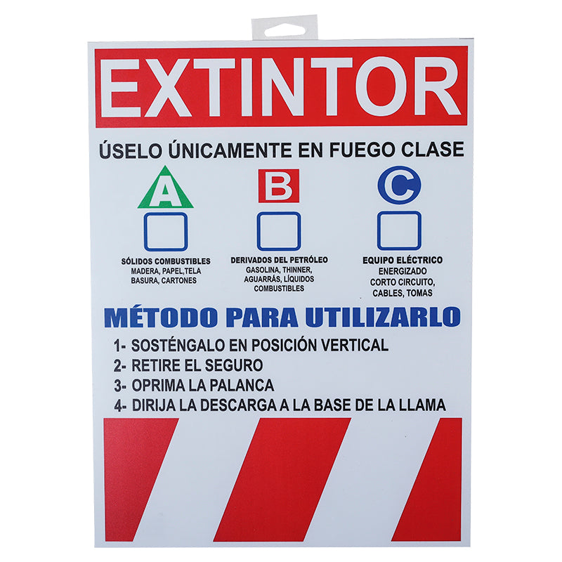 Sign: "ABC Extinguisher"