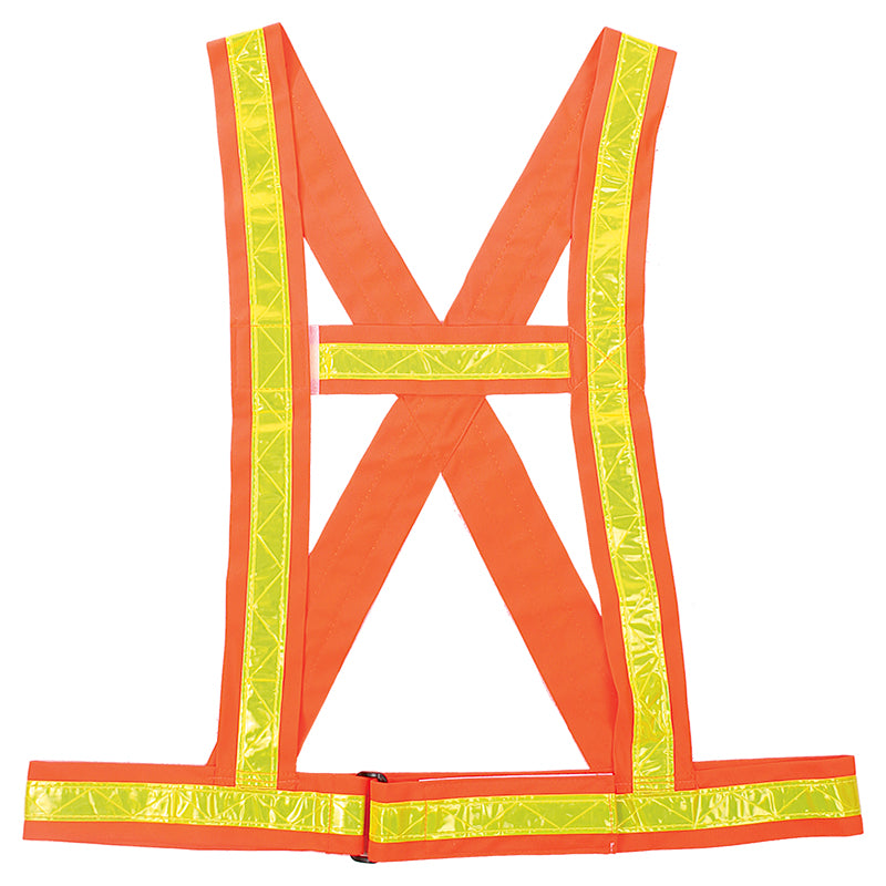 Safety vest with reflective strips