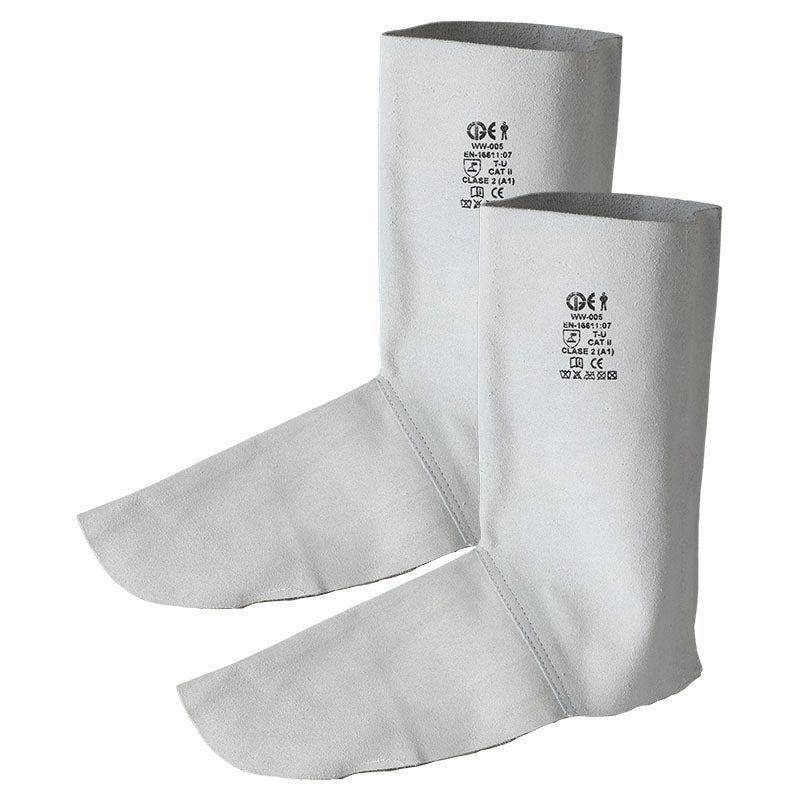 Leather spats for welders