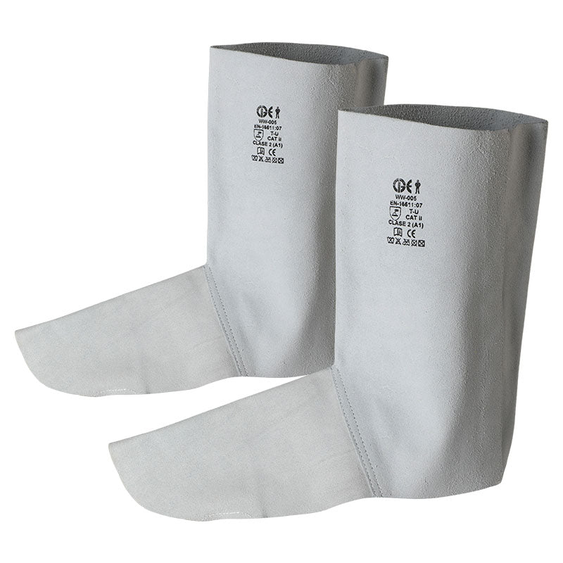 Leather spats for welders