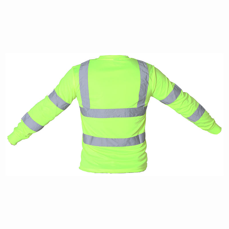 High-visibility long-sleeve shirt, size M