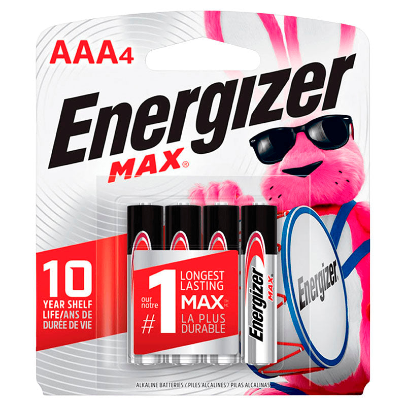 Batería alcalina AAA 4 piezas Energizer