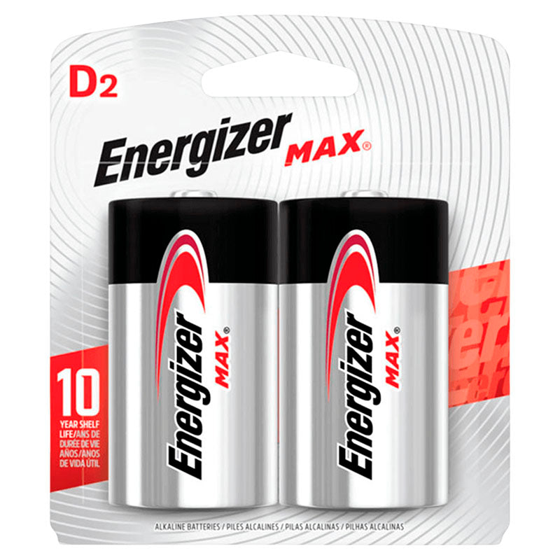 Batería alcalina D 2 piezas Energizer