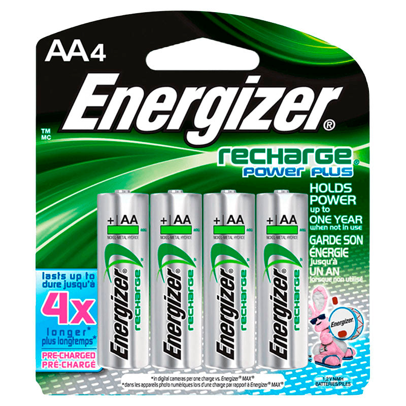 Batería recargable AA 4 piezas Energizer