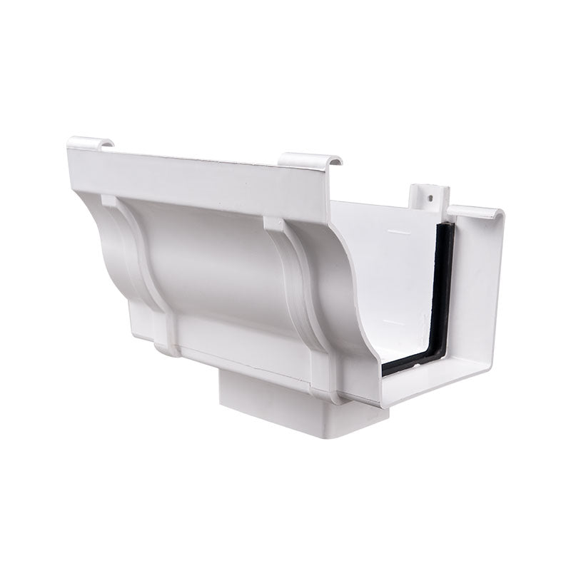 Boquilla PVC con terminal rectangular para canoa colonial