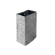 Boquilla metálica para bajante rectangular 2" x 4"