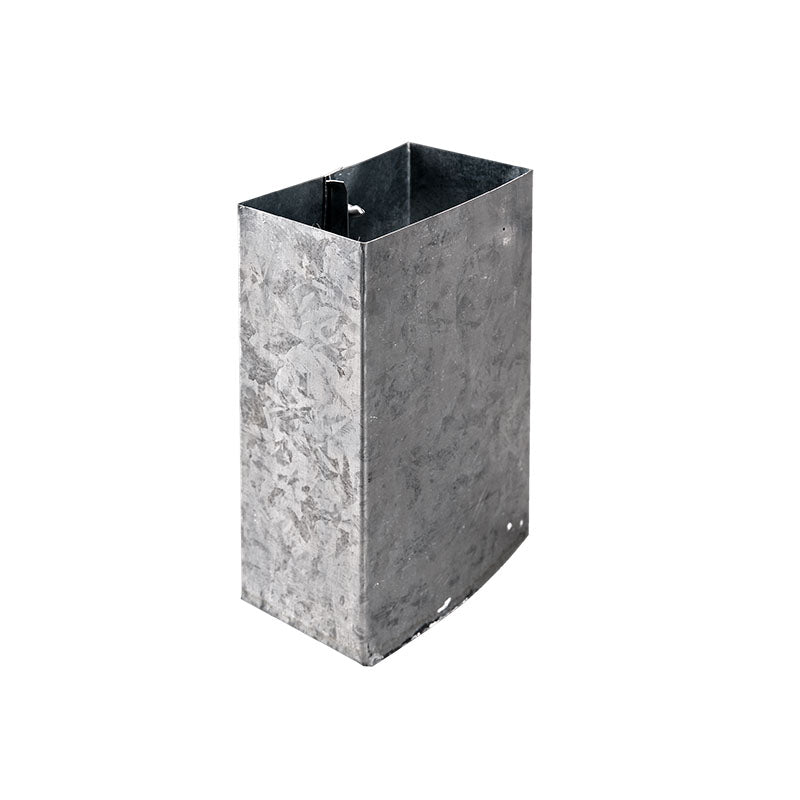 Boquilla metálica para bajante rectangular 2" x 4"