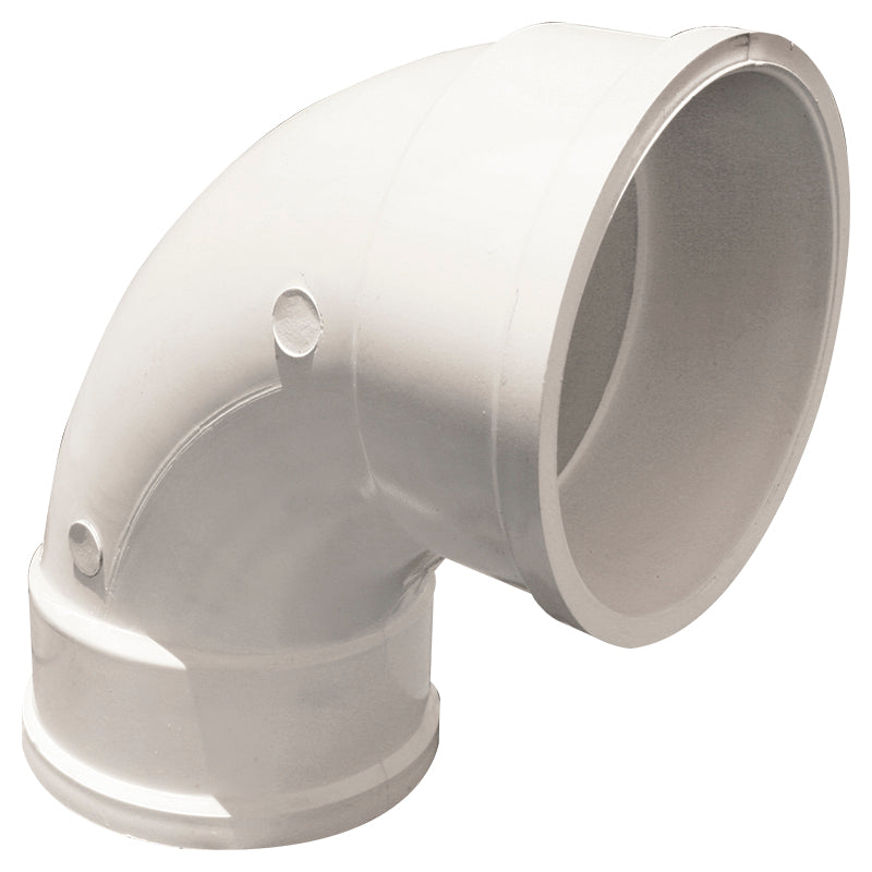 Codo 90° PVC para canoa 3"