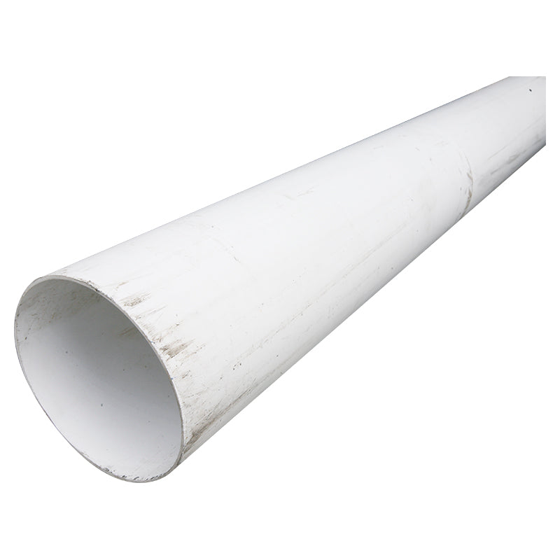Round PVC downspout 3" x 6 m