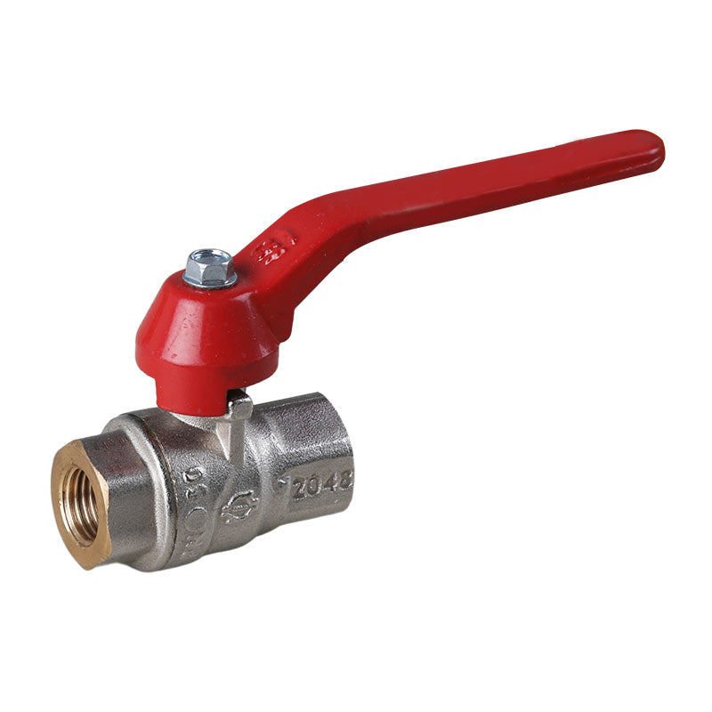 1/4" full port red handle ball valve