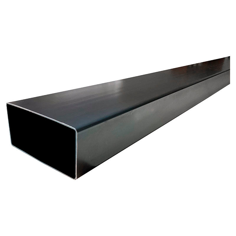 Tubo estructural rectangular negro 25x75 c1-8 mm 6 m