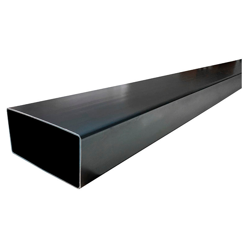 Tubo estructural rectangular negro 100x200  c2-38 mm 6 m