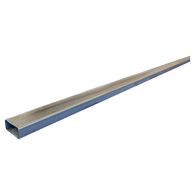 Black rectangular industrial tube 25x50 0.95 mm 6 m