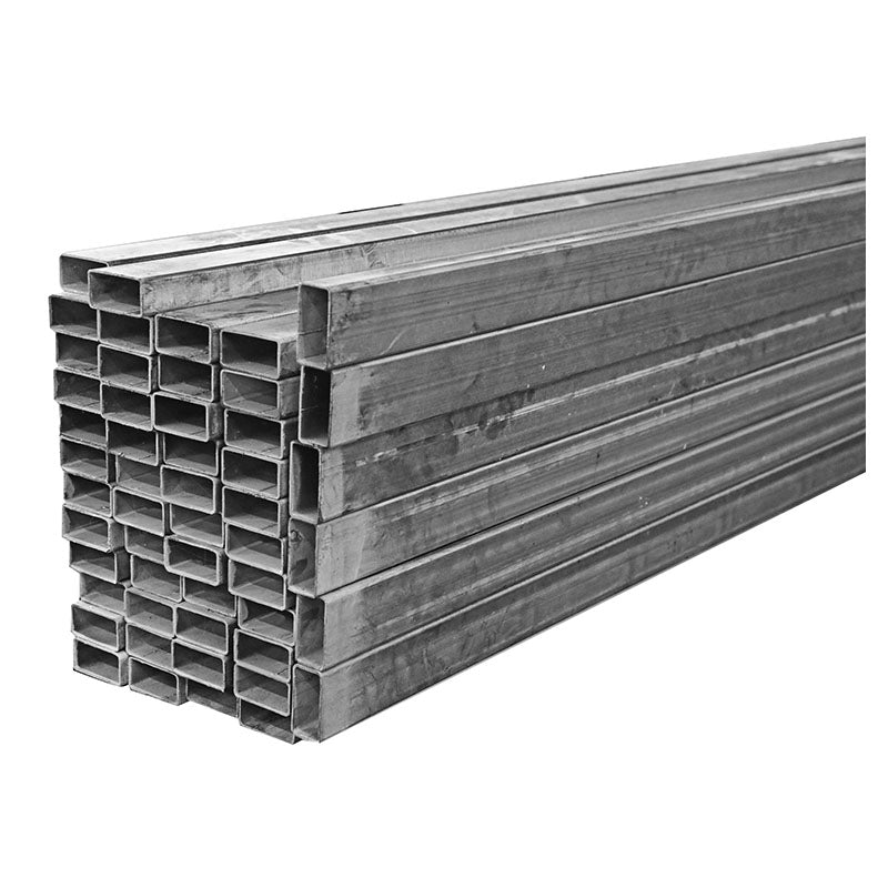Galvanized rectangular industrial tube 25x50 1.5 mm 6 m