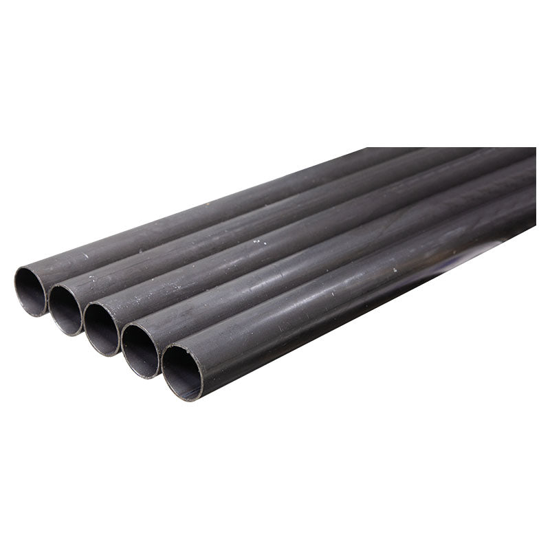 Industrial black round tube 38 mm t1.5 mm 6 m