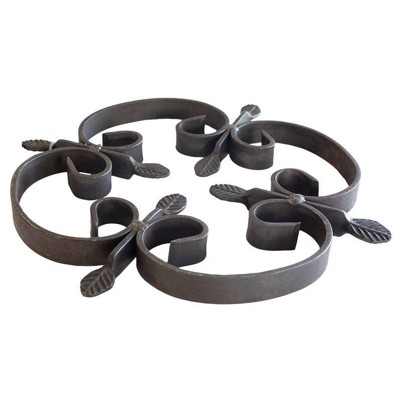 Roseta 25 cm de hierro forjado