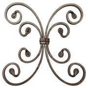 Wrought iron rosette 25 cm