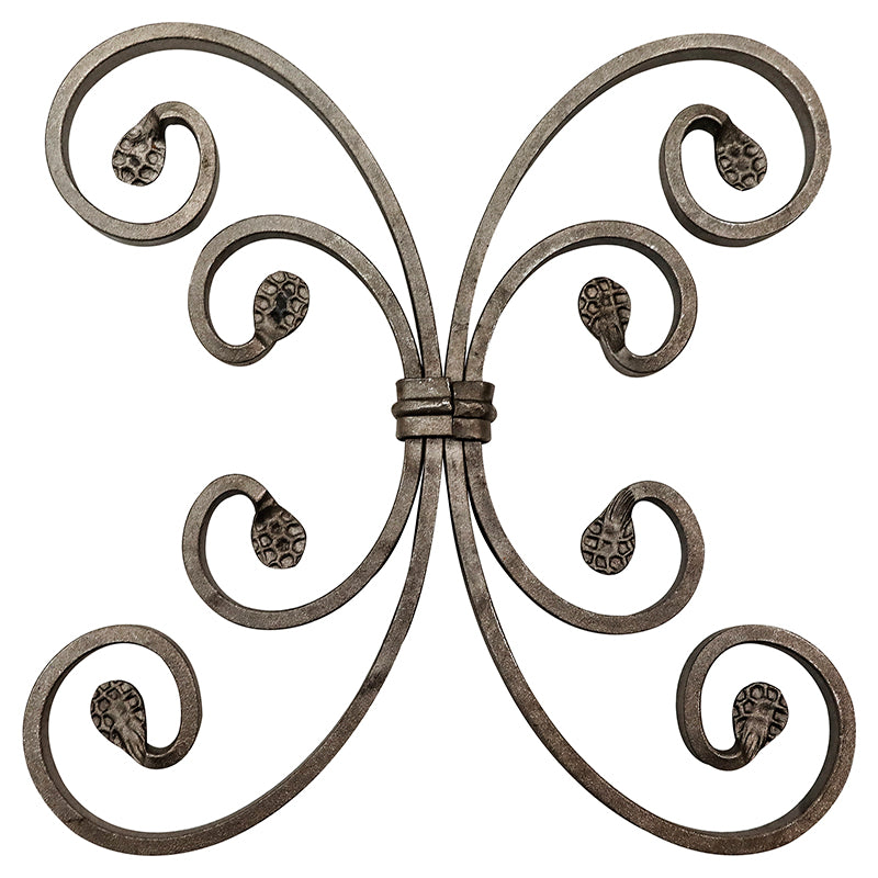 Wrought iron rosette 25 cm