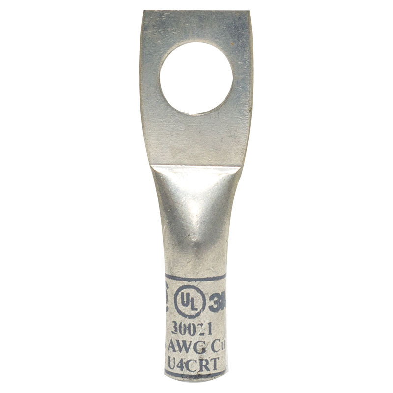 Copper single-hole compression lug 4 AWG