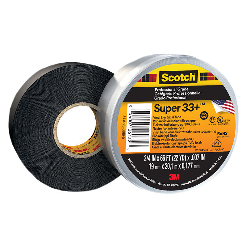 Scotch Super 33+ Black Electrical Tape