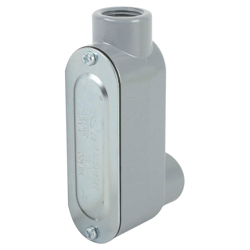LB conduit body with cover and threaded 1/2"
