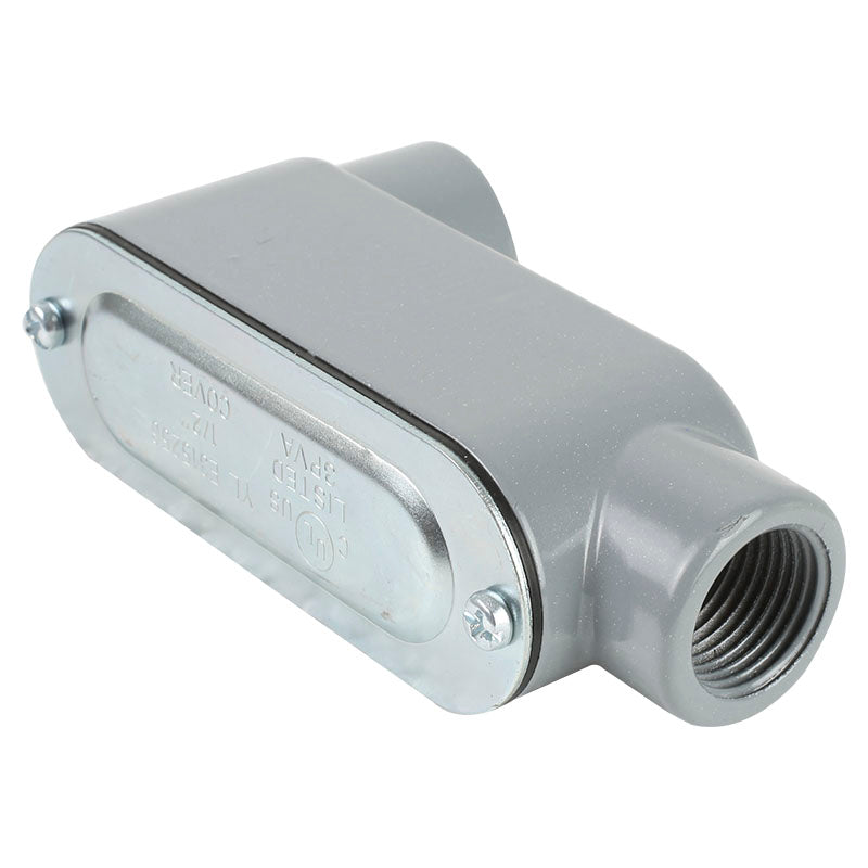 LB conduit body with cover and threaded 1/2"