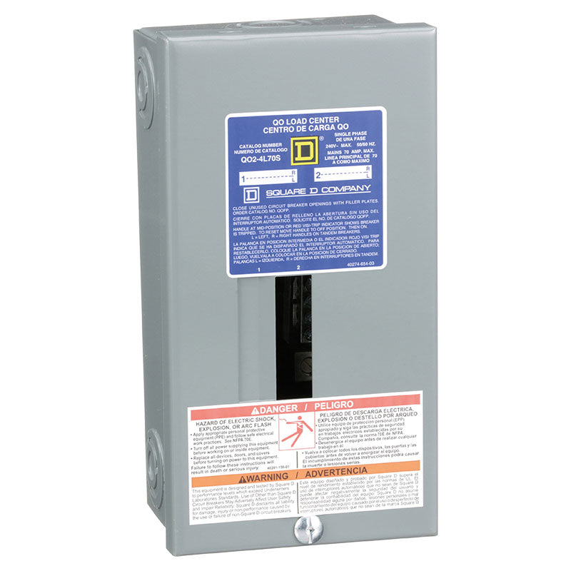 Square D QO 2P 70 A Surface-Mount Load Center