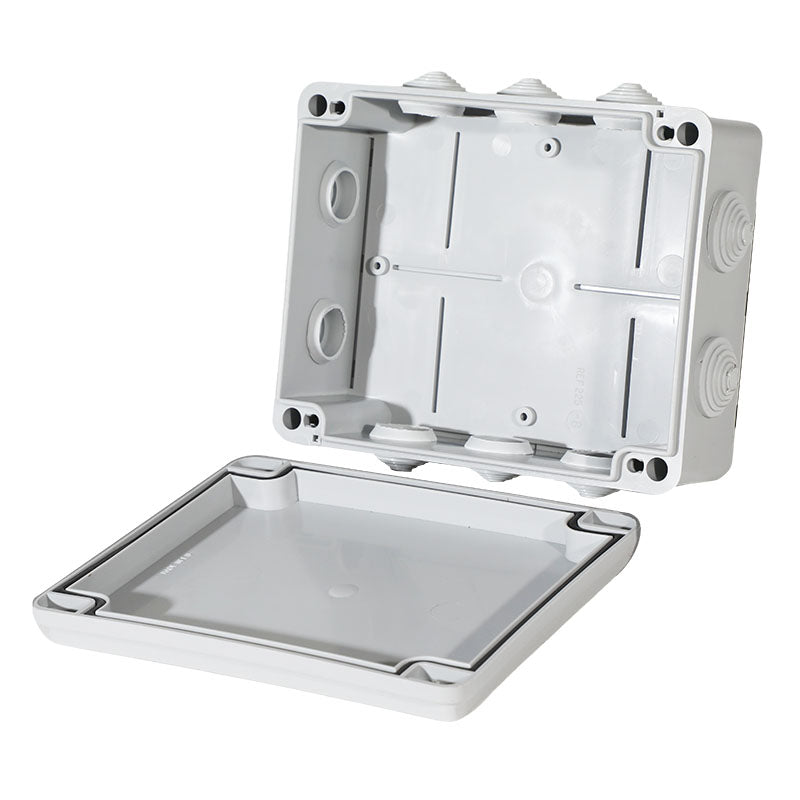 Watertight box with 10-entry cones 190 x 150 x 70 mm